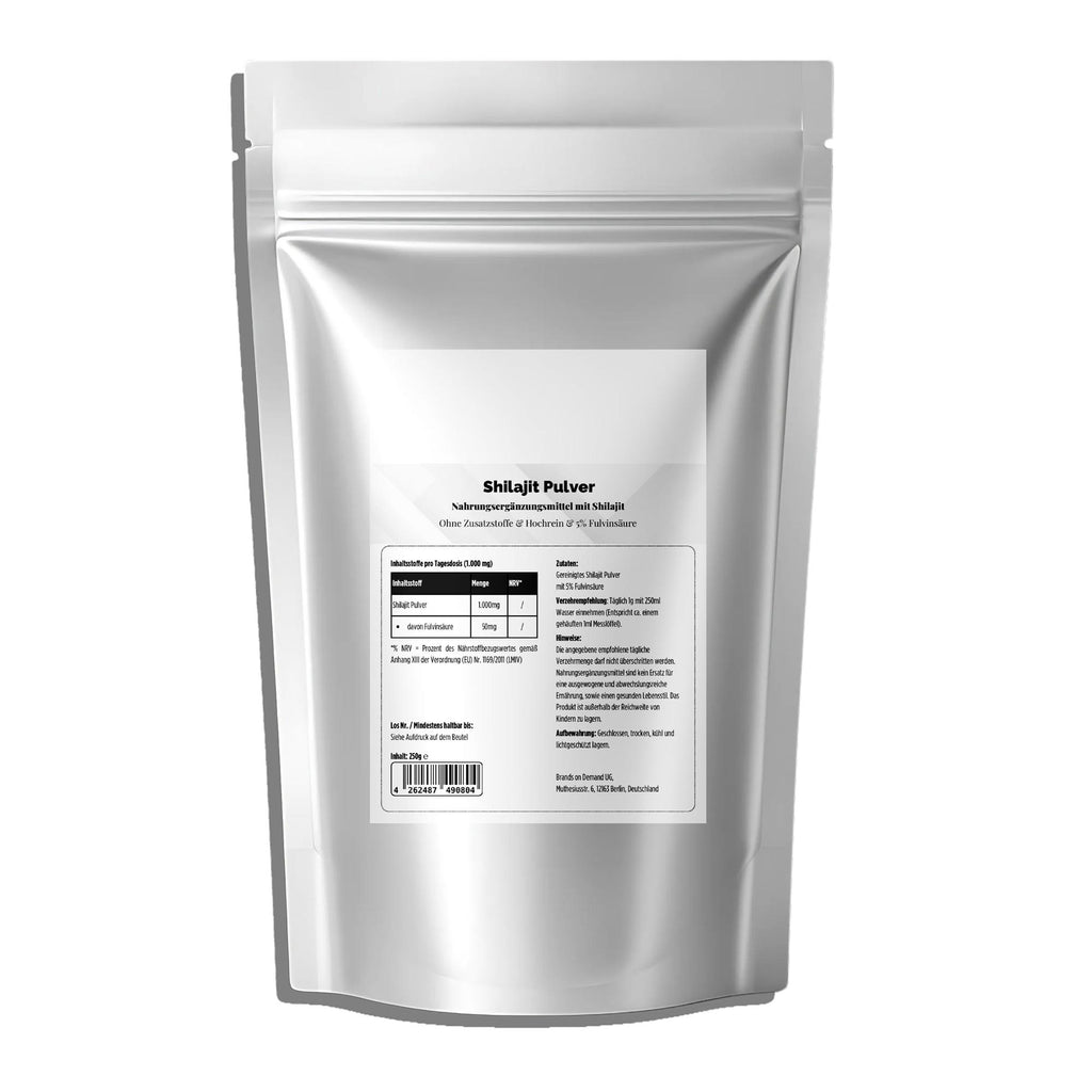 Turbo Shilajit 250 g – produktbild snett från höger