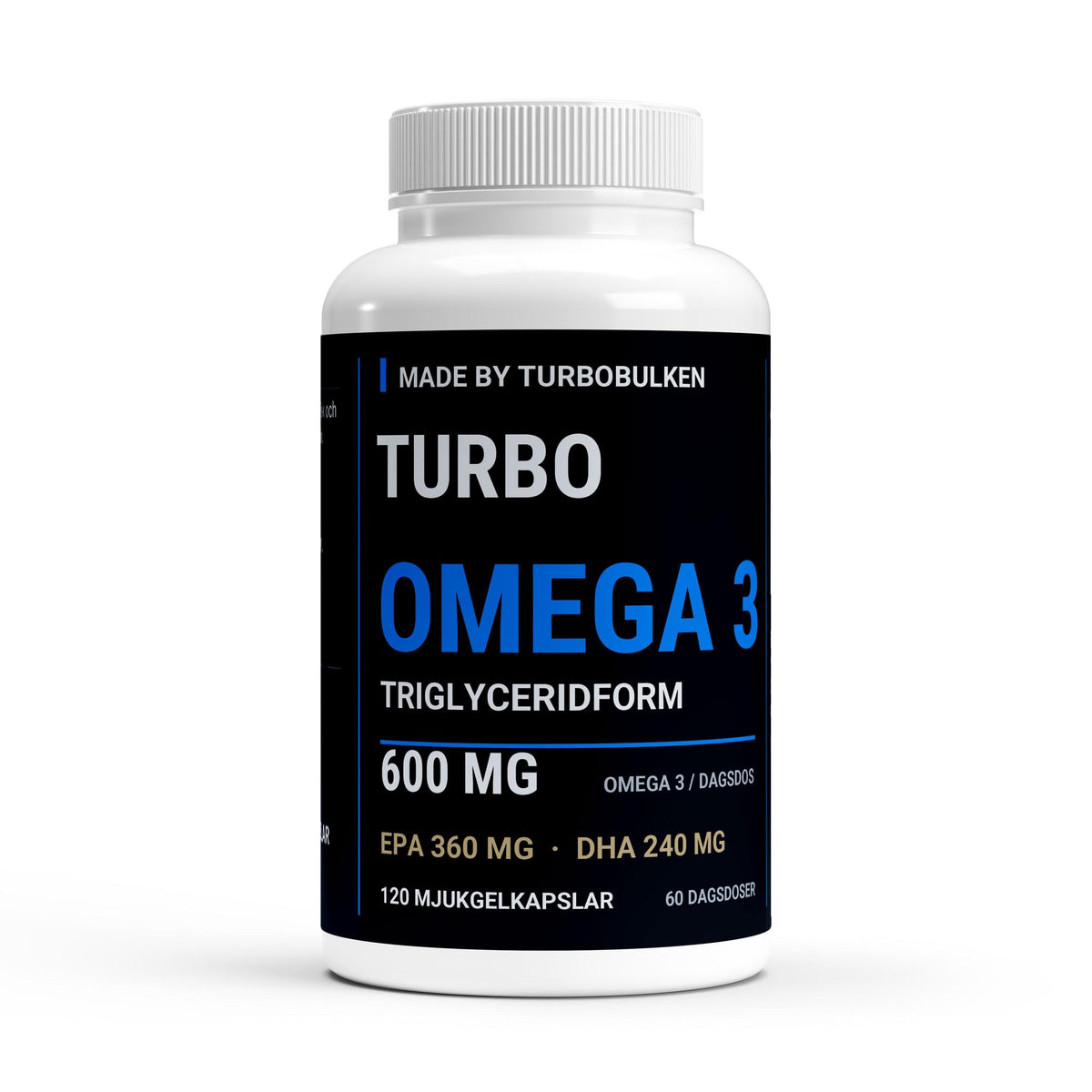 Turbo Omega 3 120 kapslar – produktbild framifrån