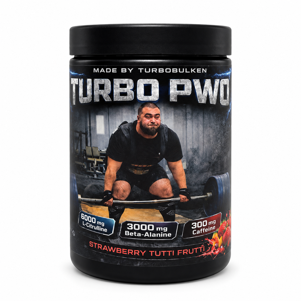 Turbo PWO Strawberry Tutti Frutti 500 g – produktbild framifrån